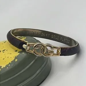 OLD GUCCI Leather Gold Bracelet グッチ s-l400.jpg